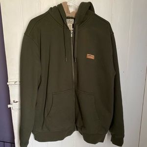 Men’s Large L.L Bean Hooded Sweatshirt, zip up, fleece lined.